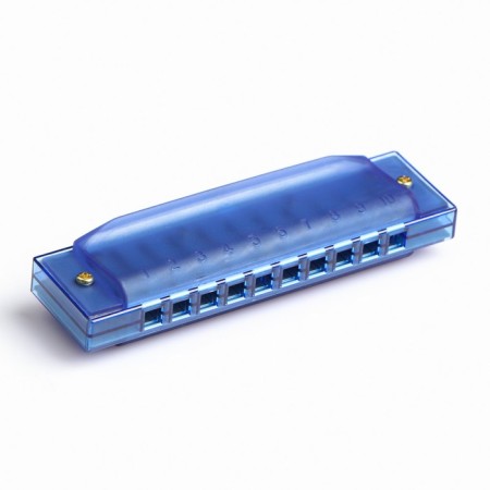 Music Life's Gube, Diatonic, 10 holes, C-Major, with a case, blue-1
