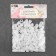 A set of tips for the cord, d = 4 mm, 2 × 1.2 cm, 100 pcs, white color