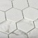Glass mosaic Bonaparte Volume White, 303x300x6.5 mm