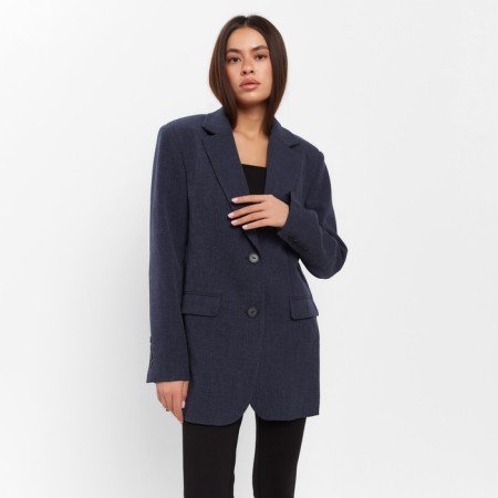 Women's jacket with side cuts MIST size 48-50, blue color