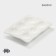 Egg stand porcelain Magistro "Blanche", 18 × 13 cm, white color