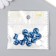 Decor (cabochon) for creativity Glass "Eye of the Dragon" Blue D = 1.2 cm