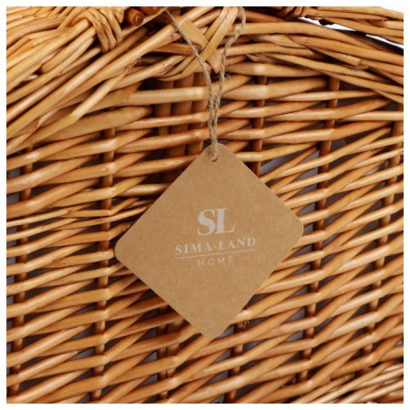 Sima-Land Home picnic basket, 38 x 28 x 18 cm-12
