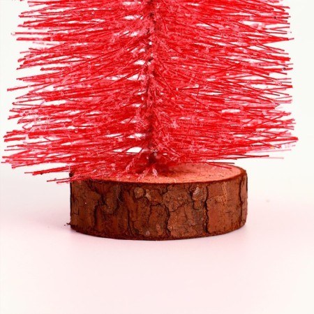 New Year's decor "Fir tree in pink with sparkles" 8 × 8 × 20 cm-2