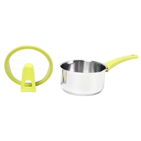 Bucket 1.5 l with a lid 16 cm, green-6