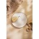 Dining porcelain SL Home "Wave in Stone", D = 25.5 cm, white color