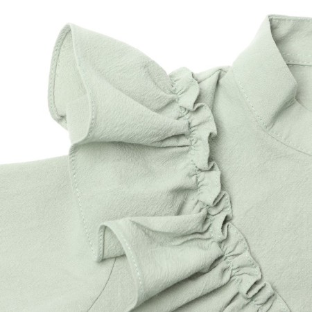 Blouse for girls minku olive color, height 134 cm-8
