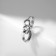 Piercing in the ear (Helix) “Chain”, D = 8 mm, silver color