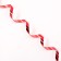 Plastic tape "gloss stars", 1.2cm x 45m, red