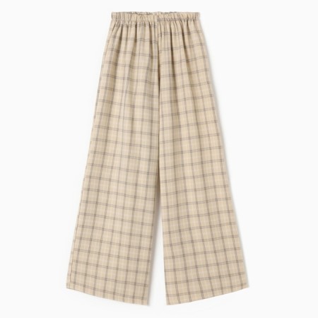 Women's pants Minaku: Casual Collection, Beige Cage color, size 44-5
