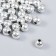 Beads for creativity plastic "silver" set 20 g 1x1 cm