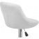 Baric stool Curt metal/eco -leather, chrome/white 45x50x84 cm