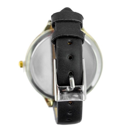 Women's watches “Shengmeimk”, eco -leather strap, black-2