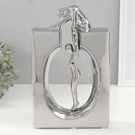 Souvenir Ceramics "Support Close" silver 5x17.5x28 cm-3