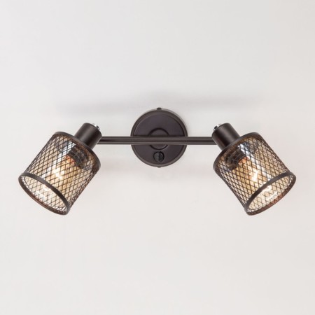 Sconces Citilux "Robin" CL535625, 35x25 cm, 2x40W, E14, brown color-1