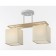 Ceiling lamp 2x60W E27, size 38x12x28.5 cm
