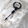 Piercing in the ear "Ring" arrow, d = 12 mm, black color