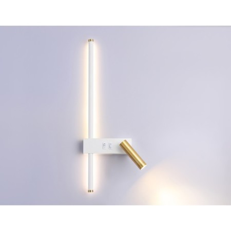 LED lamp wall -mounted with a switch on the Ambrella Light, Linetech, FL5207, LED, 7 W, 900LUM, 4200K, Gold, gold, LED, LED, LED.-4