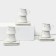 Ceramic coffee masisi set, 12 items: 6 cups 100 ml, 6 saucer d = 11 cm, white color