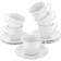 Coffee service 6/9 Constance, decor "Gray ornament, Platinum layering", 15 items