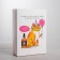 Gift folding box, packaging, “cat with a ball”, 16 x 23 x 7.5 cm