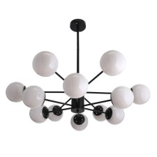 Barensa chandelier 12x40W E27 Black 86x86x75 cm Bayerlux