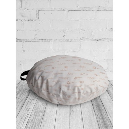 Pillow Siddle "Flower sketches", decorative, d = 52 cm-1