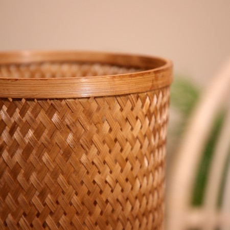 Wicker basket, from bamboo 20x20x25 cm-3