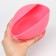 Baby plate on a suction cup, spoon, crumb I, pink color