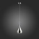 Suspension lamp ST LUCE. SL874.113.01. GoCce. 1x40 W, E27, 16x16x35 cm, chromium color