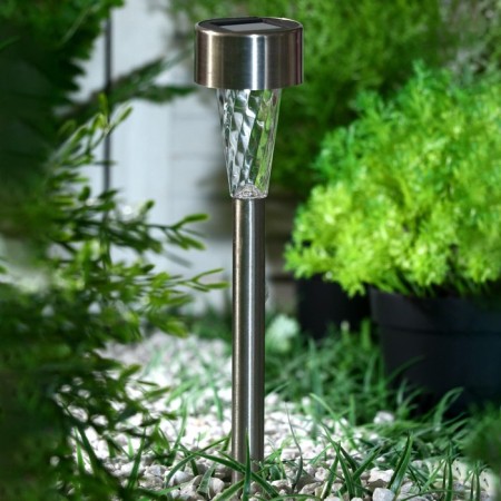Garden lamp on the sunny battery "Trapezius", 5.3 × 38 × 5.3 cm, 1 LED, glow white-2