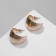 Ring earrings are “wide” embossed, color gold, d = 2.6 cm