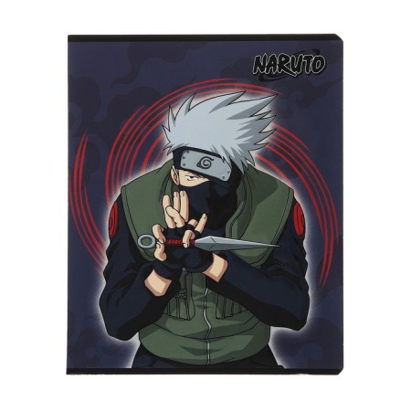 A notebook of 48 sheets in the Naruto cage, cover coated cardboard, selective UV-lak, congruh, block 65 g/m2, mix-2