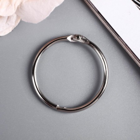 Rings for creativity (photo albums) "silver" int. D = 3 cm external. D = 3.4 cm nr 10 pcs-2
