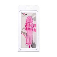 Closed Toyfa Excavator nozzle, pink color, 13.5 cm