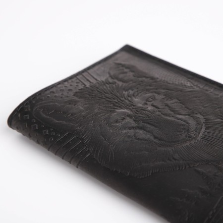 Cover for passport, black color-3