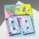Acryl Earrings "Casset" inscription, color silver