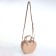 Bag Women's Cross-Bodi with a zipper, beige color