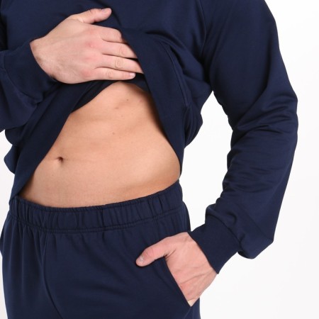 Male costume (sweatshirt, trousers), dark blue color, size 58-2