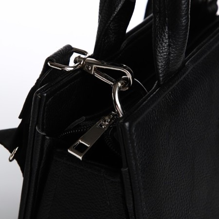 Female bag Textura, tout, average size, black color-6