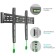 Black Black 43 "-85" Max. 68.2kg, wall-mounted bracket