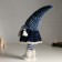 Interior doll "Grandma in a blue sundress and cap" 54 cm