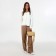 Bag Female Tout with zipper, beige color