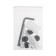 G-teq 8844 MC, 2.3 kW, anti-vandal, with button on, metal, chrome