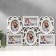 Photo frame plastic in 6 photos 10x15 cm "Stylish" white 50.5x31 cm
