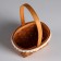 Wicker basket (sequoia), 16x11xn8/21.5 cm, 1 pc., Natural with a edging