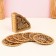 Set of stands for hot "butterflies", birch bark