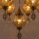 Suspended chandelier Citilux "Cairo" CL419163, 56x56x100 cm, 7x75W, e27, brown color