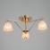 Arlett chandelier 3x60W E27 gold 54x54x26cm Ritter