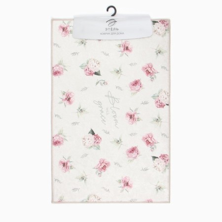Bathroom mat Etel Bloom with Grace 50x80 cm, 100% p/e, velor-4